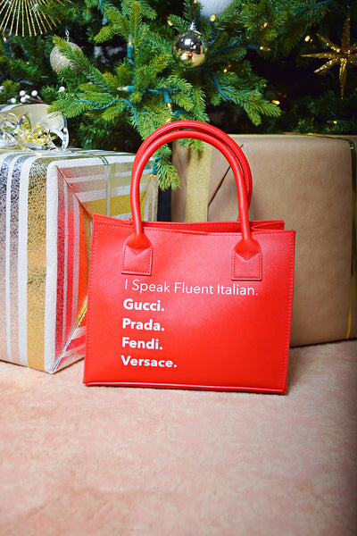 Bougie Mini Tote | Ruby Red Mini Tote Bag