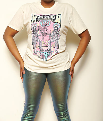 Rodeo Girl Top | Ivory Acid Graphic Tee