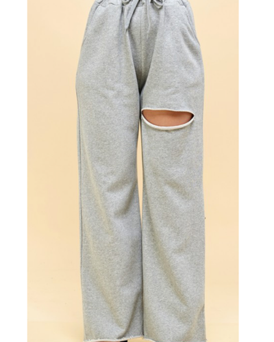 Simple Days Joggers | Gray Wide Leg Joggers