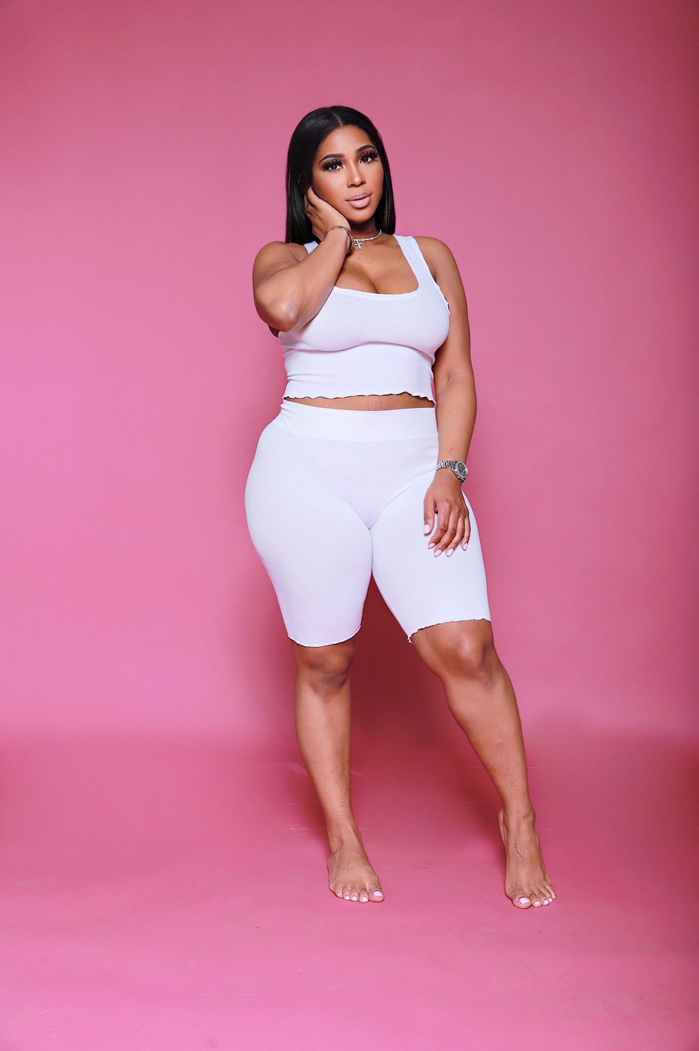 It Seams Easy| White Seamless 2 piece Set