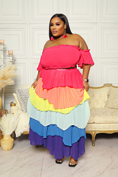 Lost In Love| Maxi Skirt Set