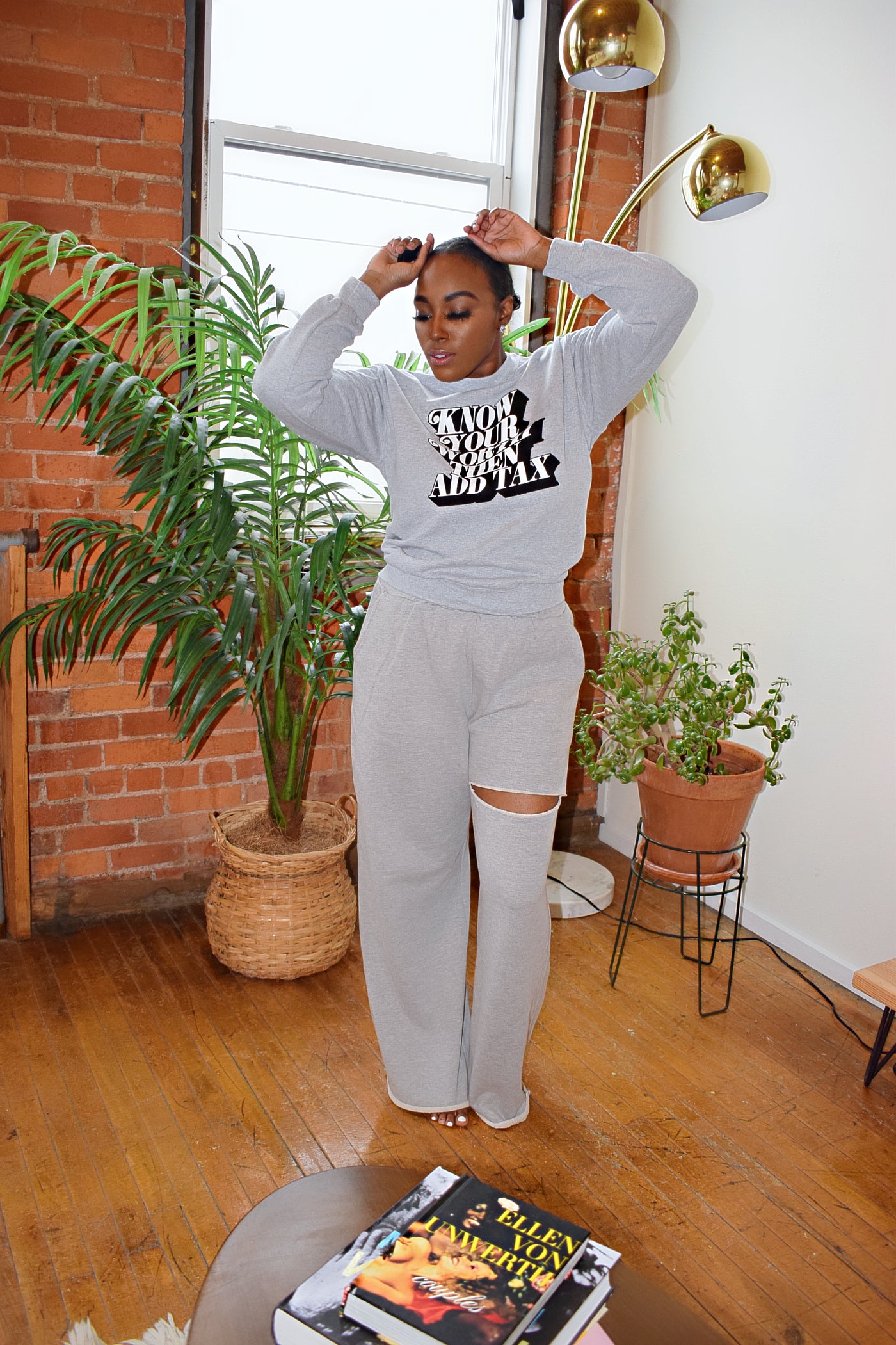 Simple Days Joggers | Gray Wide Leg Joggers