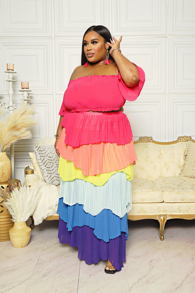Lost In Love| Maxi Skirt Set