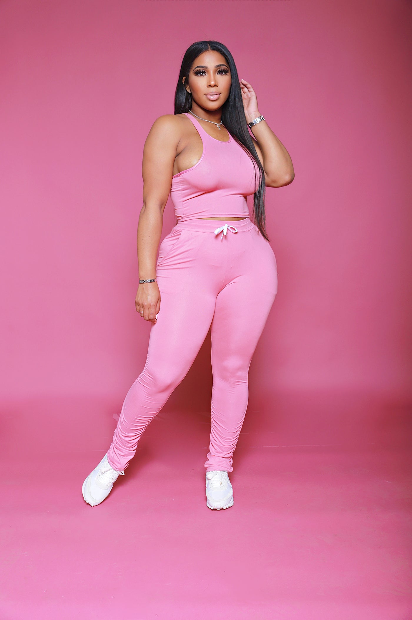 Push It Set| Pink Jogger Set **Ships 5/23**