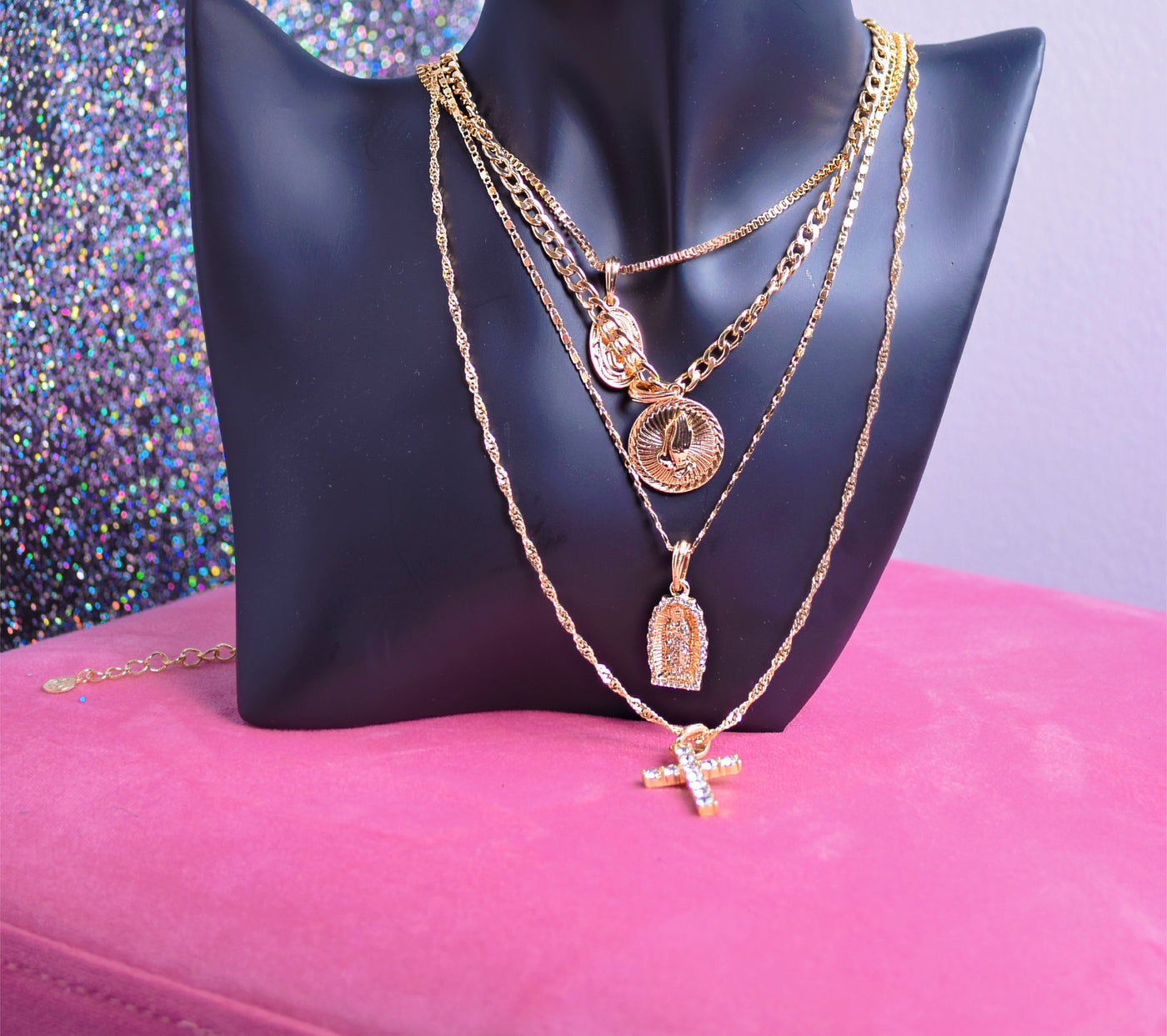 Lux Chain Necklace | 3 Piece set
